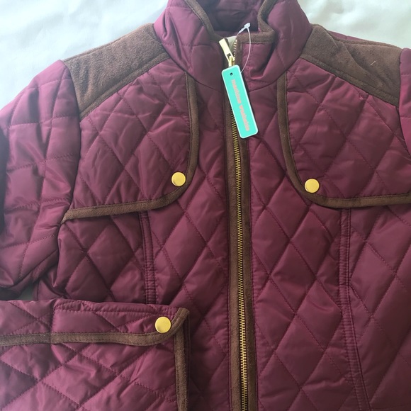 Copper Key Quilted Jacket for girls - Picture 3 of 8